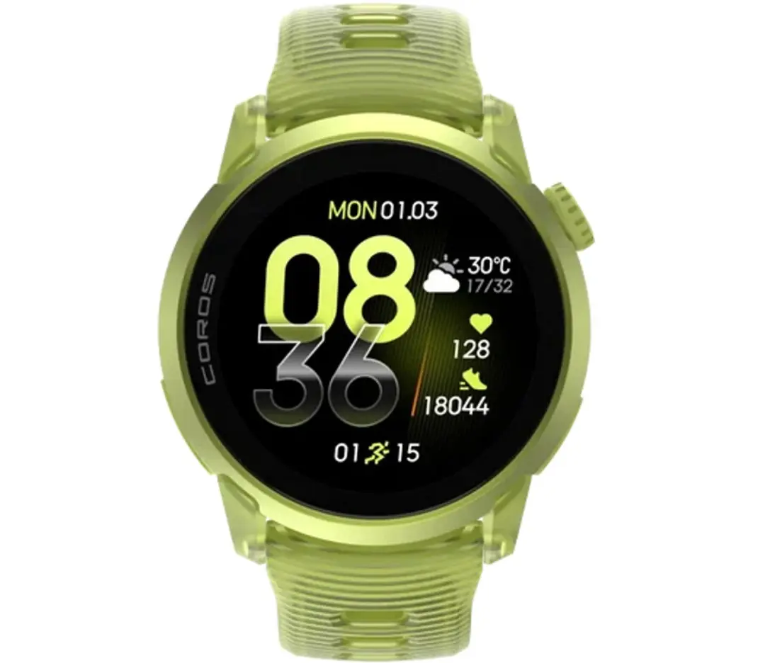 Coros Pace 4 - 43mm - Siliconen - Crystal Neon Yellow - afbeelding 2 van 5