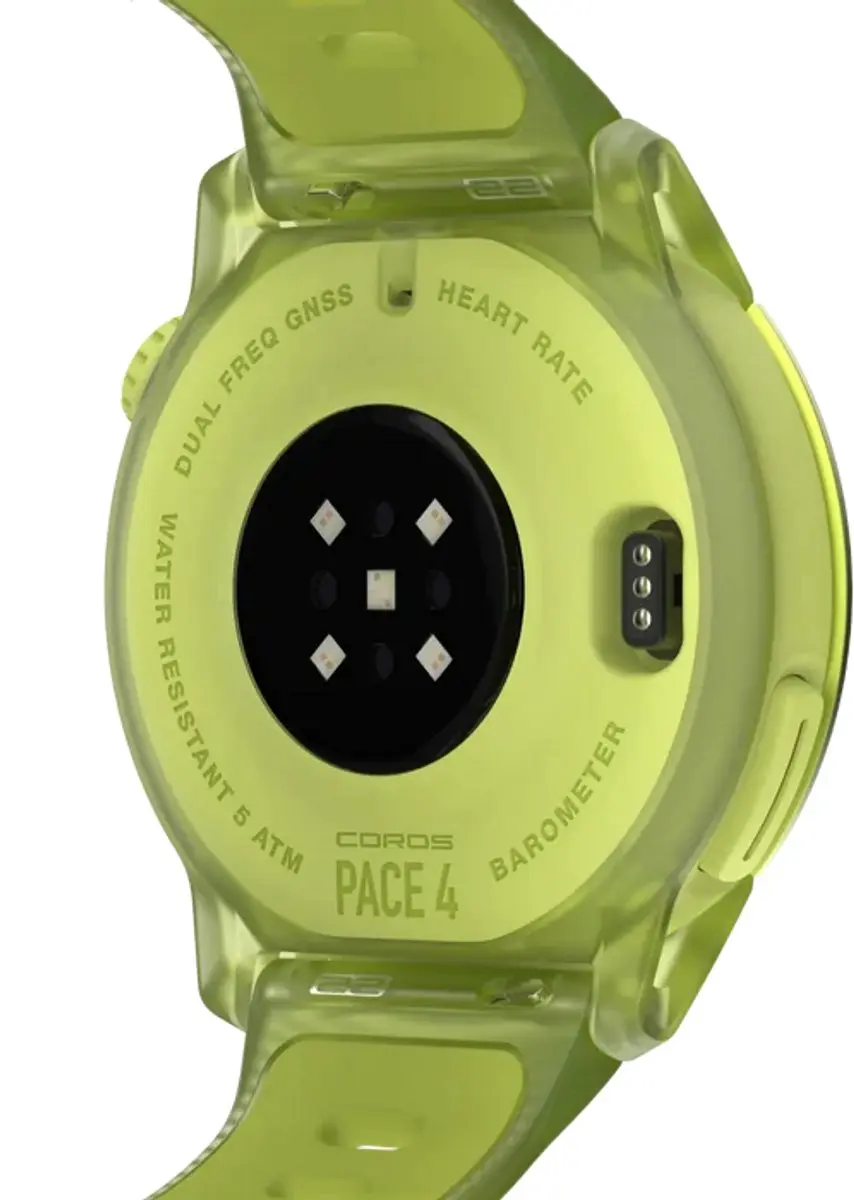 Coros Pace 4 - 43mm - Siliconen - Crystal Neon Yellow - afbeelding 5 van 5
