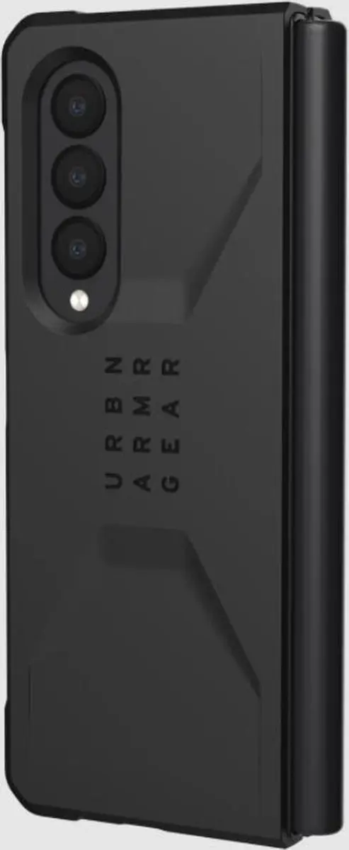 Urban Armor Gear Civilian Backcover - Samsung Galaxy Z Fold3 5G - Zwart - afbeelding 4 van 6