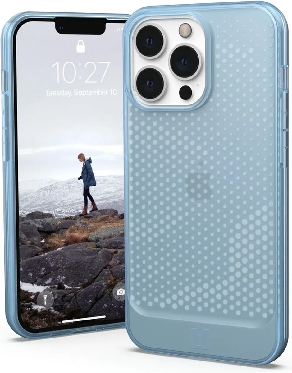 Urban Armor Gear Lucent iPhone 13 Pro Hoesje - Blauw - afbeelding 3 van 6