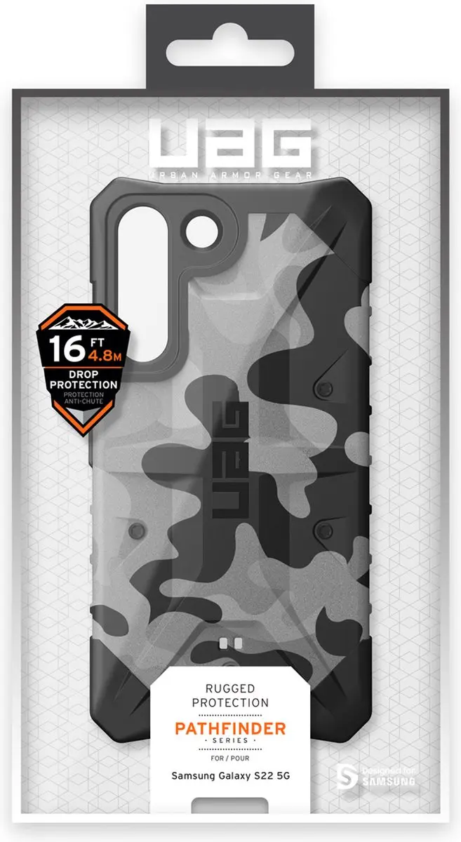 Urban Armor Gear Pathfinder Hoesje Samsung Galaxy S22 - Zwart/Grijs - afbeelding 5 van 6