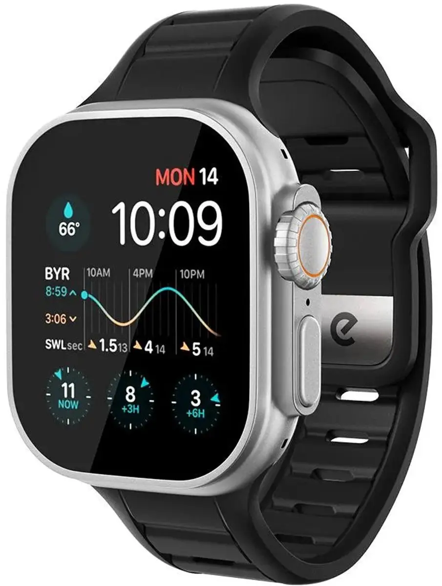KeyBudz Journey FKM Horlogeband Apple Watch 44-49mm