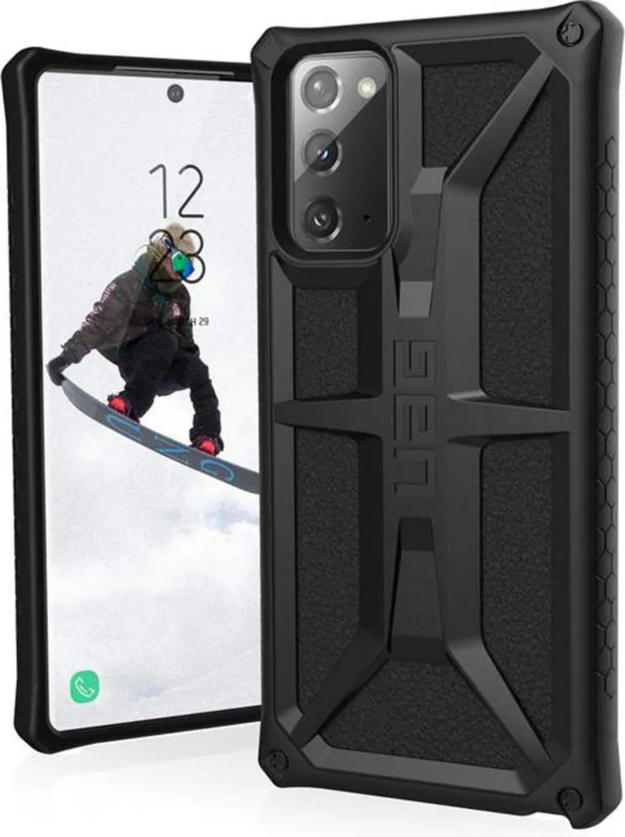 Urban Armor Gear Monarch Samsung Galaxy Note20 Hoesje - Zwart - afbeelding 4 van 6