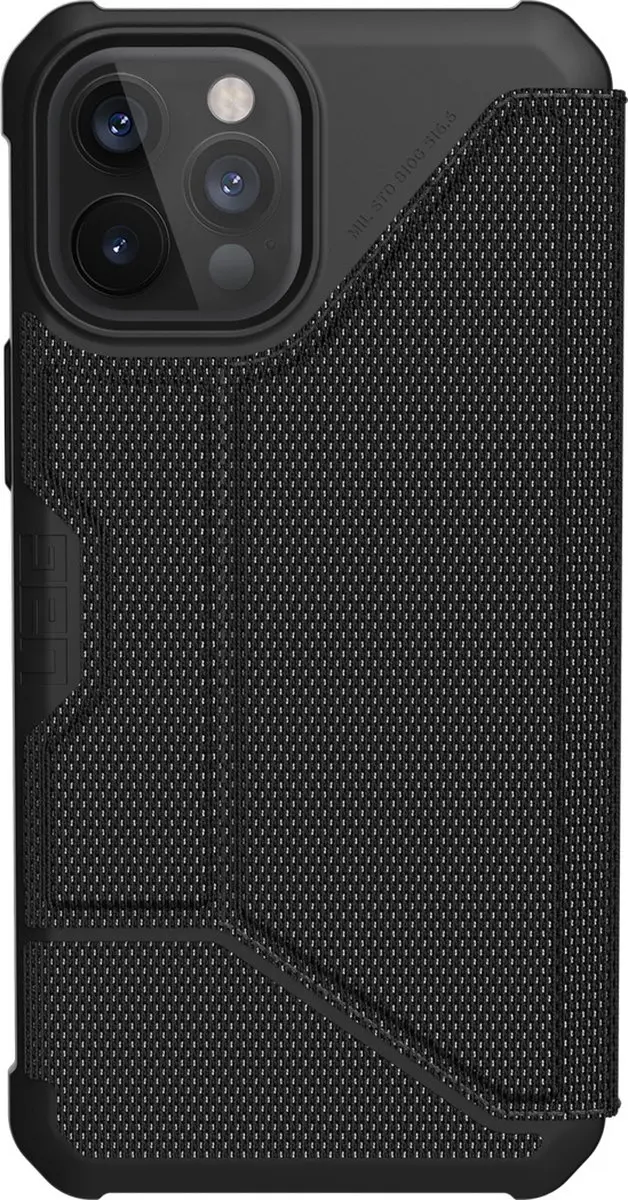 Urban Armor Gear Metropolis Hoesje iPhone 12 Pro Max - Zwart - afbeelding 2 van 6