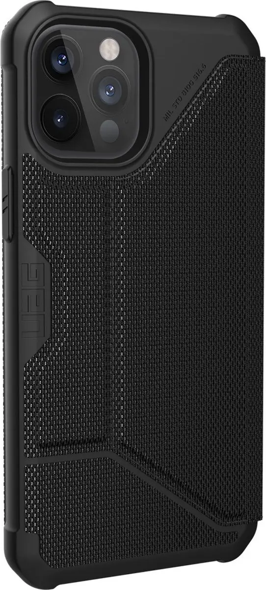 Urban Armor Gear Metropolis Hoesje iPhone 12 Pro Max - Zwart - afbeelding 4 van 6