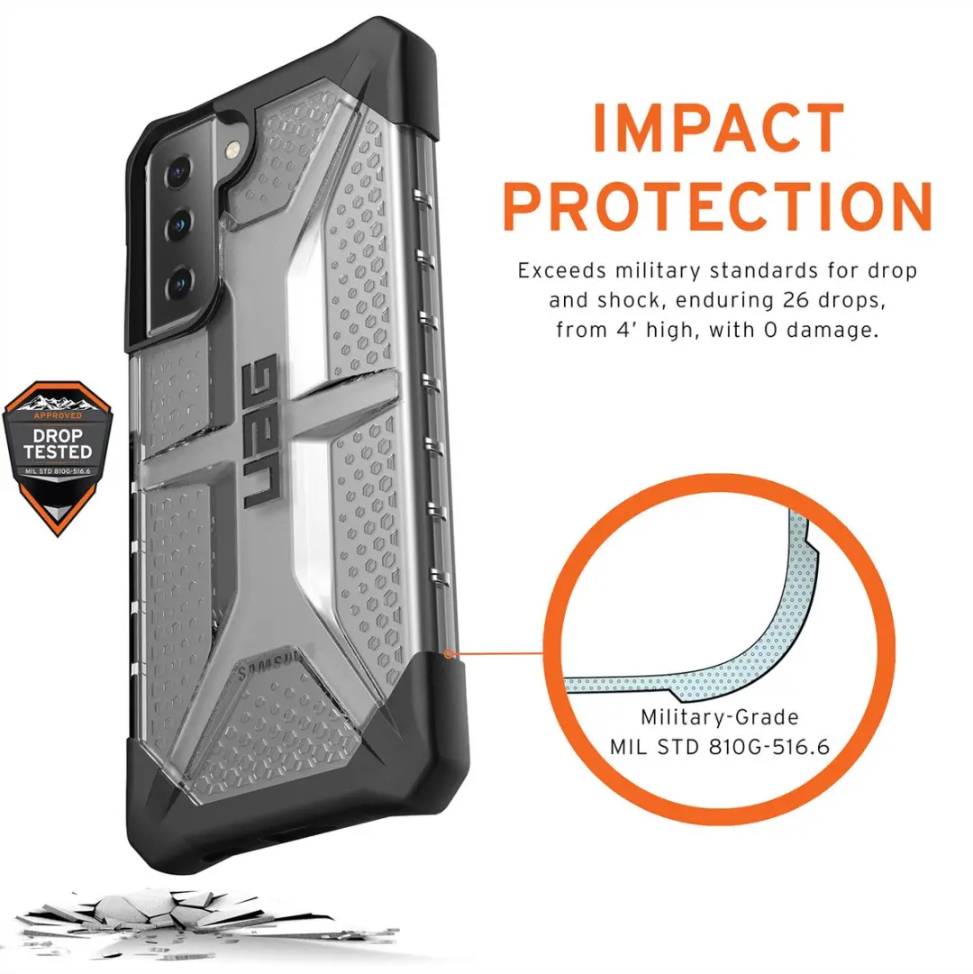 Urban Armor Gear Samsung Galaxy S21 Plus Plasma Ice Hoesje - Transparant - afbeelding 2 van 6