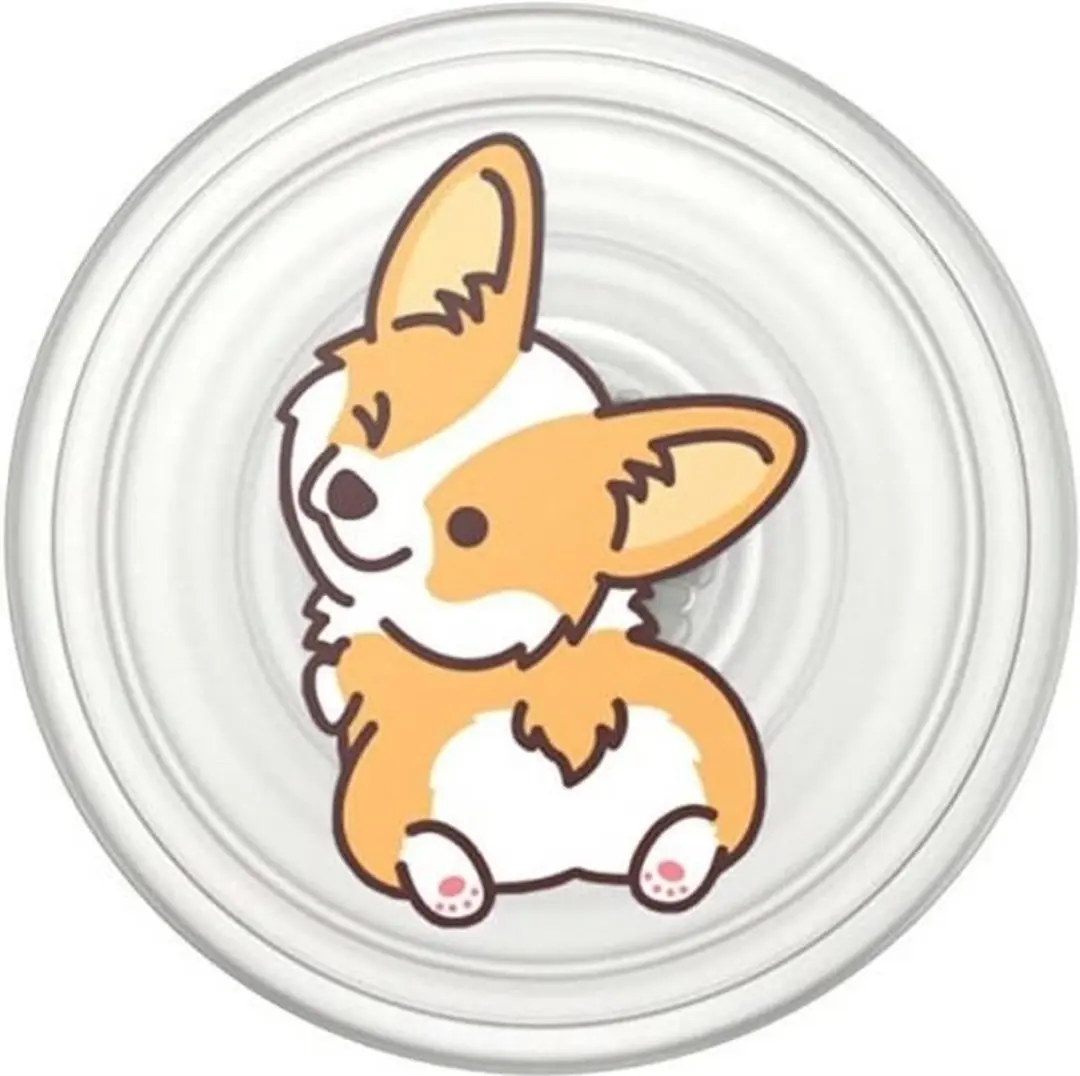 PopSockets PlantCore Grip Cheeky Corgi 806487 Telefoonhouder - Universeel - Multi - afbeelding 4 van 6