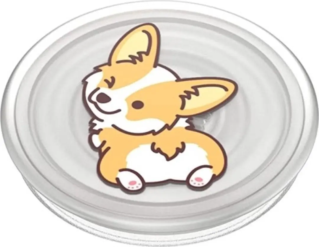 PopSockets PlantCore Grip Cheeky Corgi 806487 Telefoonhouder - Universeel - Multi - afbeelding 5 van 6