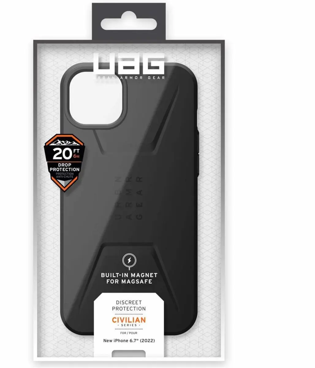 Urban Armor Gear Civilian Mag Hoesje iPhone 14 Plus - 114037114040 - Zwart - afbeelding 3 van 6