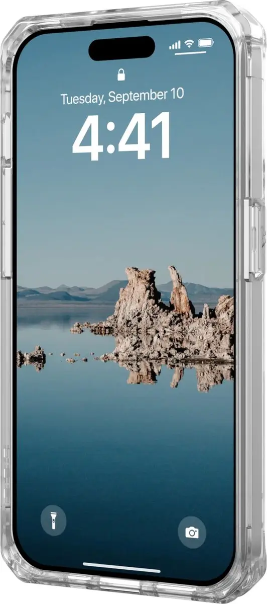 Urban Armor Gear Plyo Mag Hoesje iPhone 15 Pro - Transparant/Goud - 114286114381 - afbeelding 4 van 6