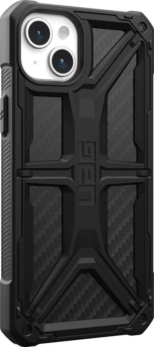 Urban Armor Gear Monarch Hoesje iPhone 15 Plus - Carbon Zwart - 114309114242 - afbeelding 5 van 6