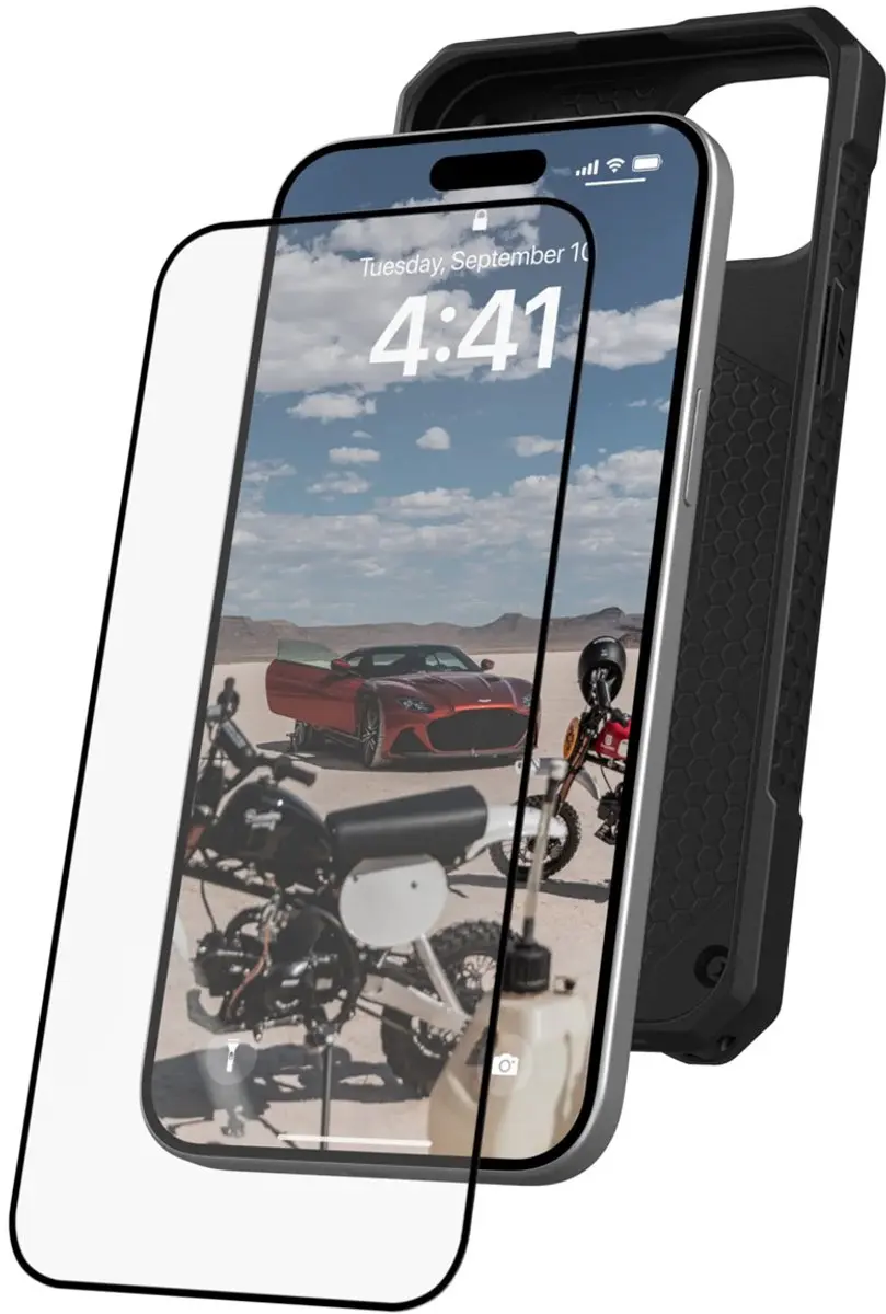 Urban Armor Gear Glass Shield iPhone 15 Plus - Tempered Glass - afbeelding 5 van 6