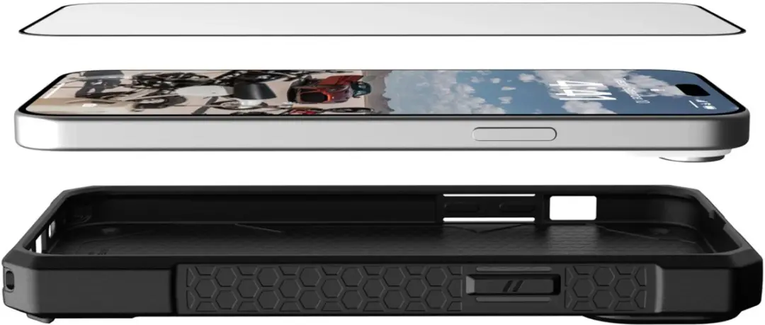 Urban Armor Gear Glass Shield iPhone 15 Plus - Tempered Glass - afbeelding 4 van 6