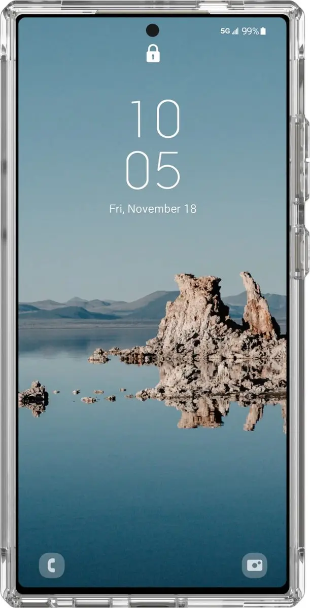 Urban Armor Gear Plyo Hoesje 214431114333 - Samsung Galaxy S24 Ultra - Transparant Zilver - afbeelding 4 van 6