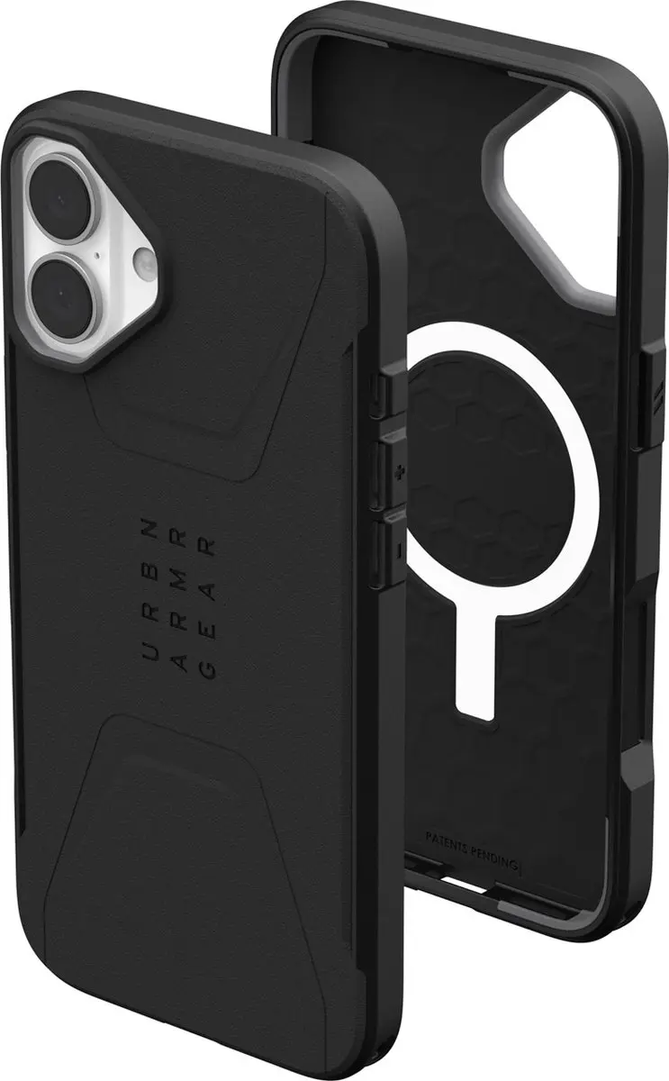 Urban Armor Gear Civilian Mag iPhone 16 Plus Hoesje - 114443114040 - Zwart - afbeelding 5 van 6