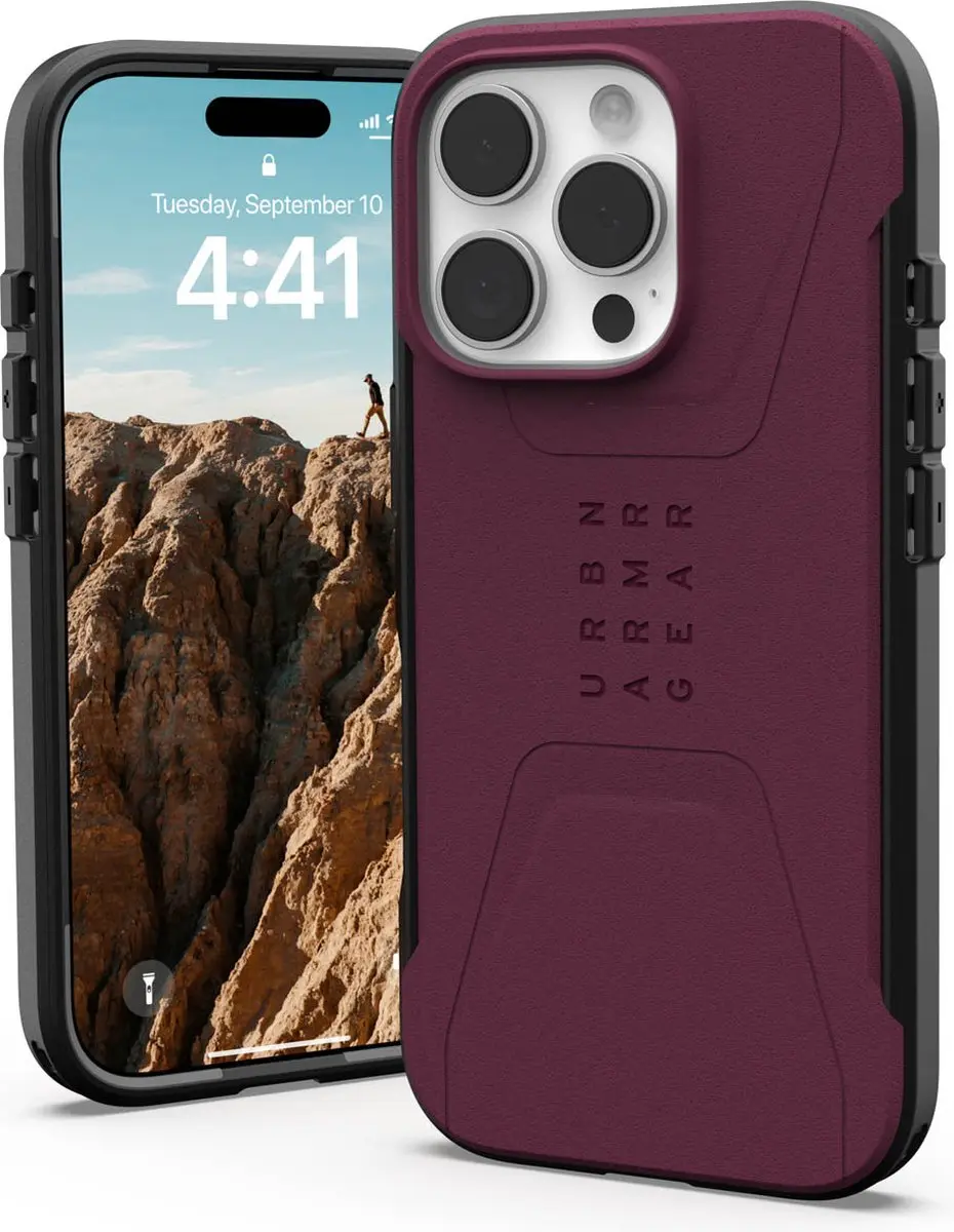 Urban Armor Gear Civilian Mag iPhone 16 Pro Hoesje