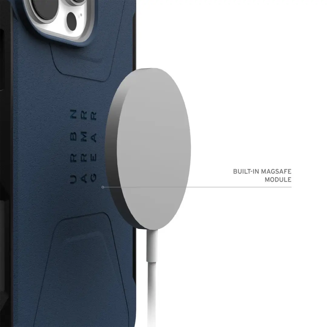 Urban Armor Gear Civilian Mag Hoesje 114445115555 - iPhone 16 Pro Max - Blauw - afbeelding 5 van 6