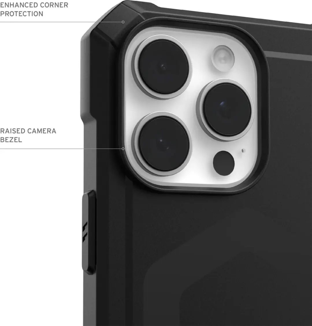Urban Armor Gear Essential Armor Hoesje 114448114040 - iPhone 16 Pro - Zwart - afbeelding 3 van 6