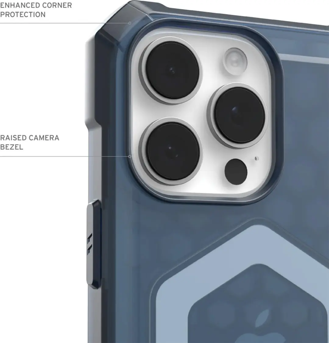 Urban Armor Gear Essential Armor Hoesje 114448114151 - iPhone 16 Pro - Blauw - afbeelding 3 van 6