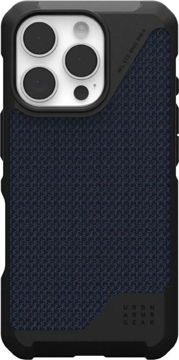 Urban Armor Gear Metropolis LT Hoesje iPhone 16 Pro - Blauw - MagSafe - afbeelding 4 van 6