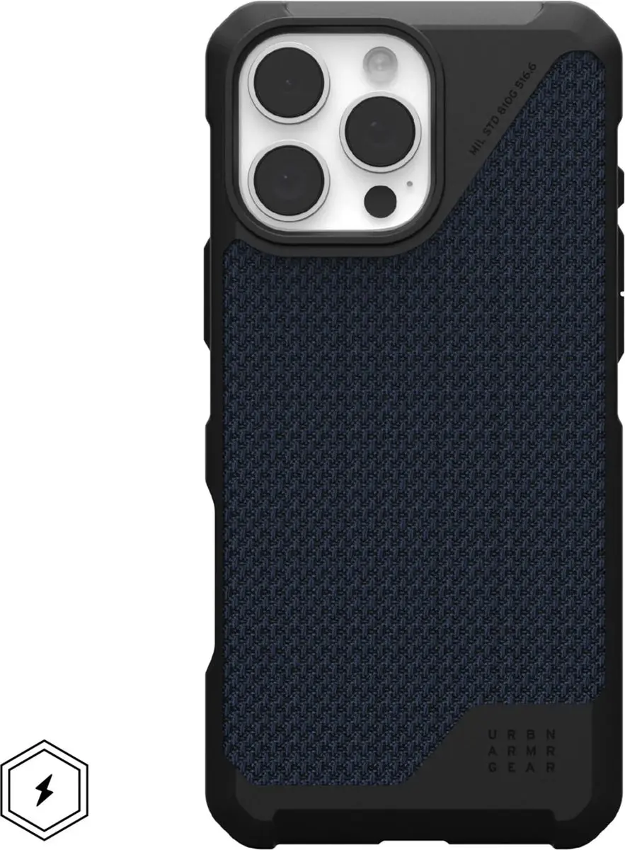 Urban Armor Gear Metropolis LT Hoesje iPhone 16 Pro Max - mallard blue - MPN 114453113955 - afbeelding 2 van 6