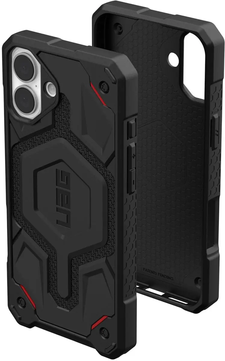 Urban Armor Gear Monarch Pro Hoesje 114455113940 - iPhone 16 Plus - MagSafe - Kevlar Zwart - afbeelding 5 van 6