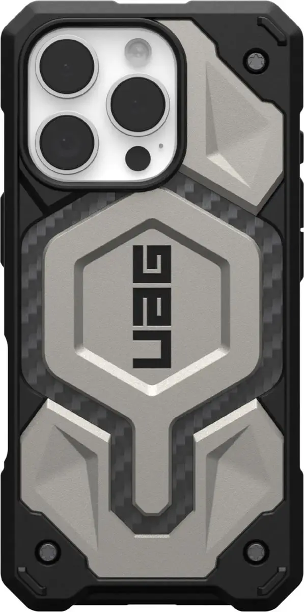 Urban Armor Gear Monarch Pro Mag Hoesje 114456113636 - iPhone 16 Pro - Zwart/Grijs - afbeelding 4 van 6