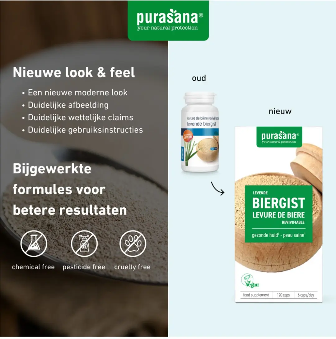 Purasana Biergist Levend 300mg - 49.2ml - afbeelding 3 van 6