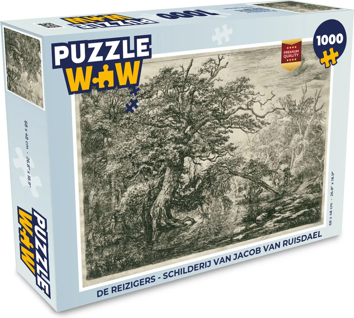 PuzzleWow De reizigers Puzzel 1000 Stuks - Multicolor