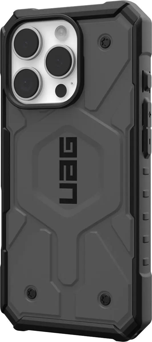 Urban Armor Gear Pathfinder Mag iPhone 16 Pro Hoesje - 114468113333 - Zilver - afbeelding 2 van 6