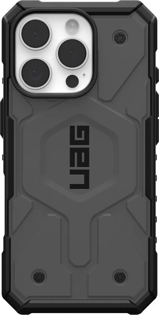 Urban Armor Gear Pathfinder Mag iPhone 16 Pro Hoesje - 114468113333 - Zilver - afbeelding 4 van 6