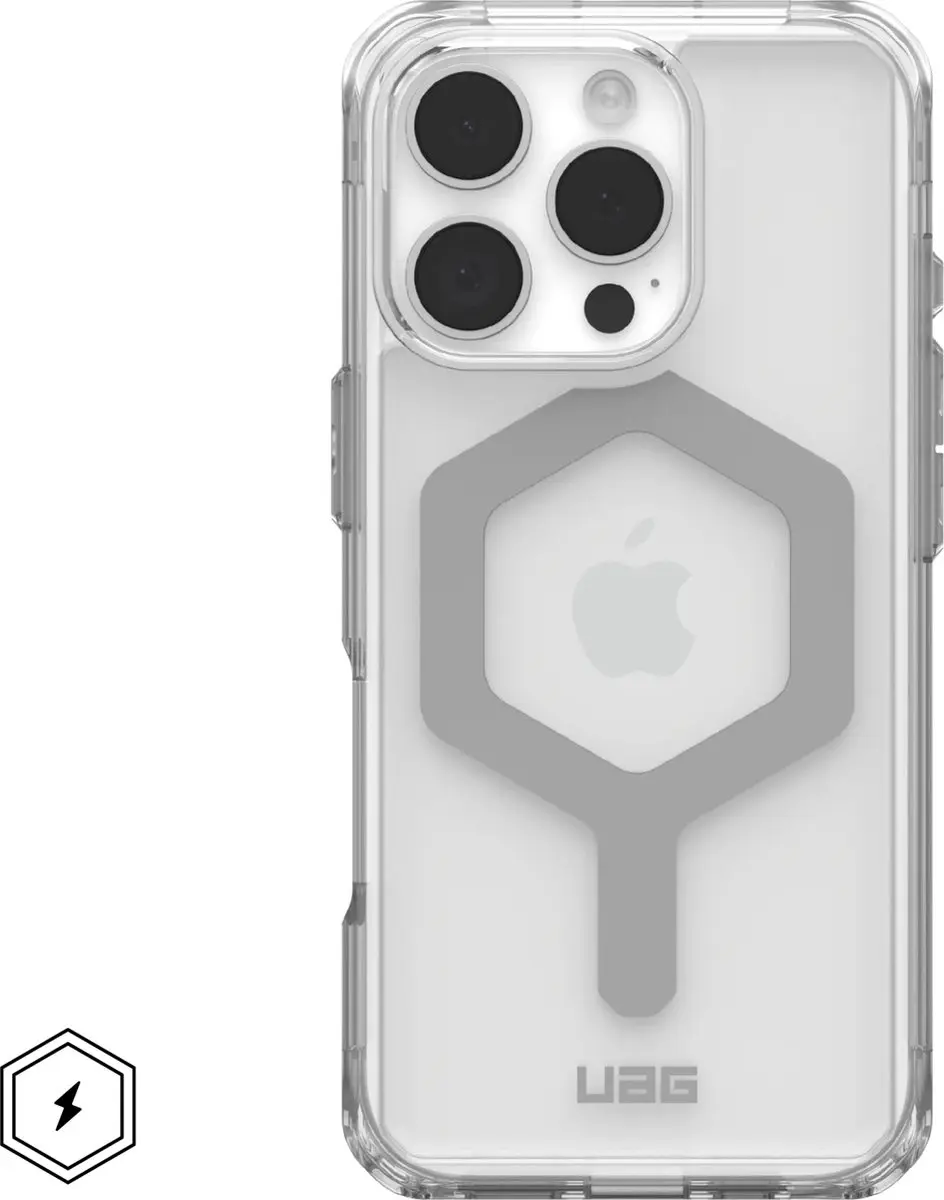 Urban Armor Gear Plyo Hoesje 114480114333 - iPhone 16 Pro - Ice Zilver - afbeelding 2 van 6