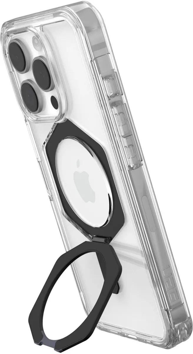 Urban Armor Gear Plyo XTE Backcover iPhone 16 Pro - 11449011404G - Transparant/Zwart - afbeelding 2 van 6