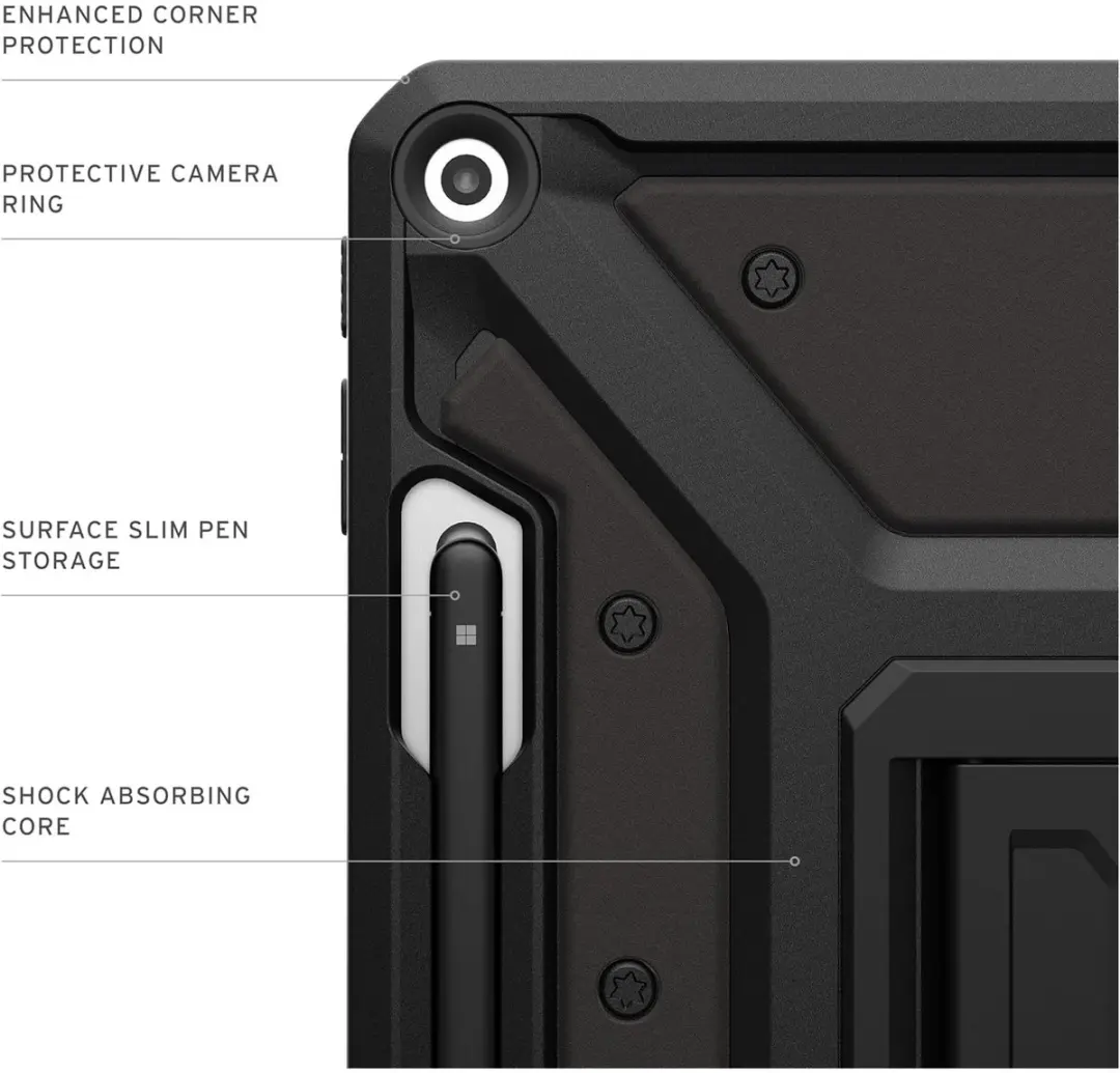 Urban Armor Gear Metropolis Backcover 324020114040 - Microsoft Surface Pro 12 - Zwart - afbeelding 5 van 6