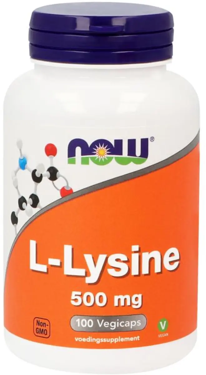 Now Foods L-Lysine 500mg Capsules - 100 Stuks - afbeelding 3 van 4