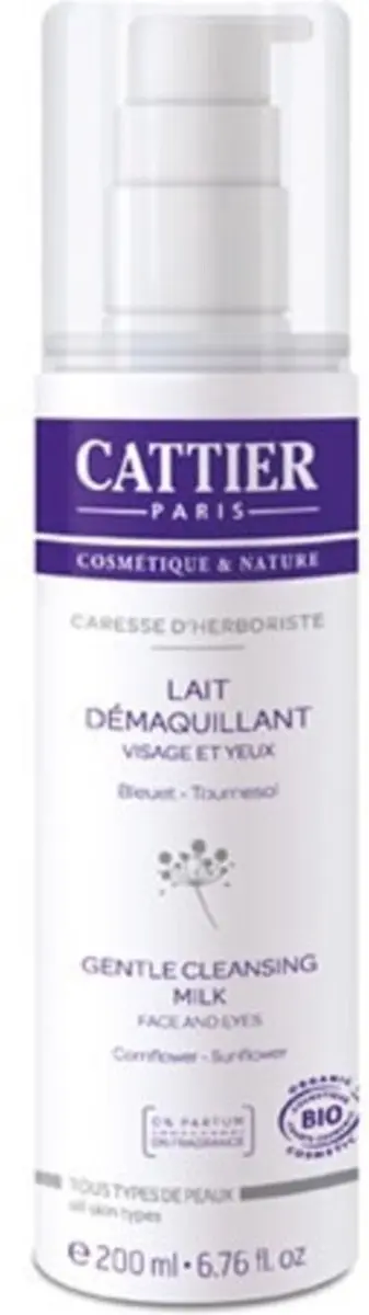 Cattier Paris Milde Reinigingsmelk 200ml