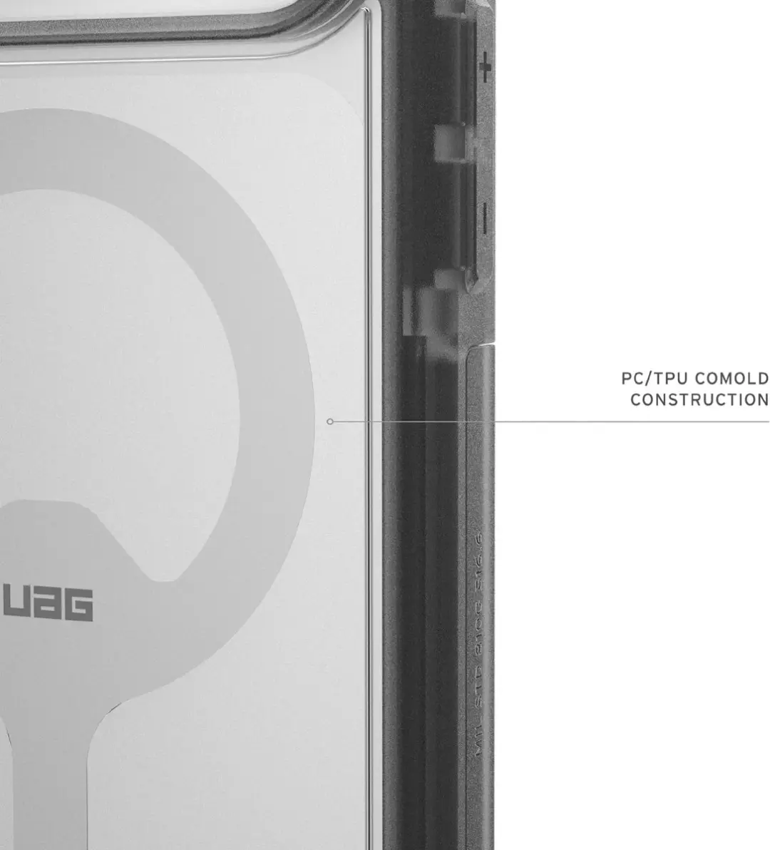 Urban Armor Gear Trooper MagSafe Hoesje iPhone 17 Pro Max - 840283922343 - Zwart - afbeelding 5 van 6