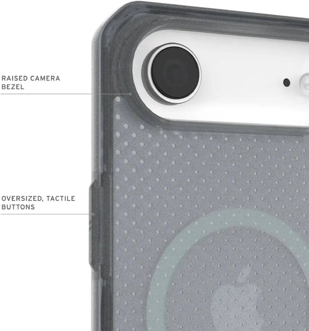 Urban Armor Gear Dot MagSafe Hoesje iPhone 17 Air - Zwart - afbeelding 6 van 6