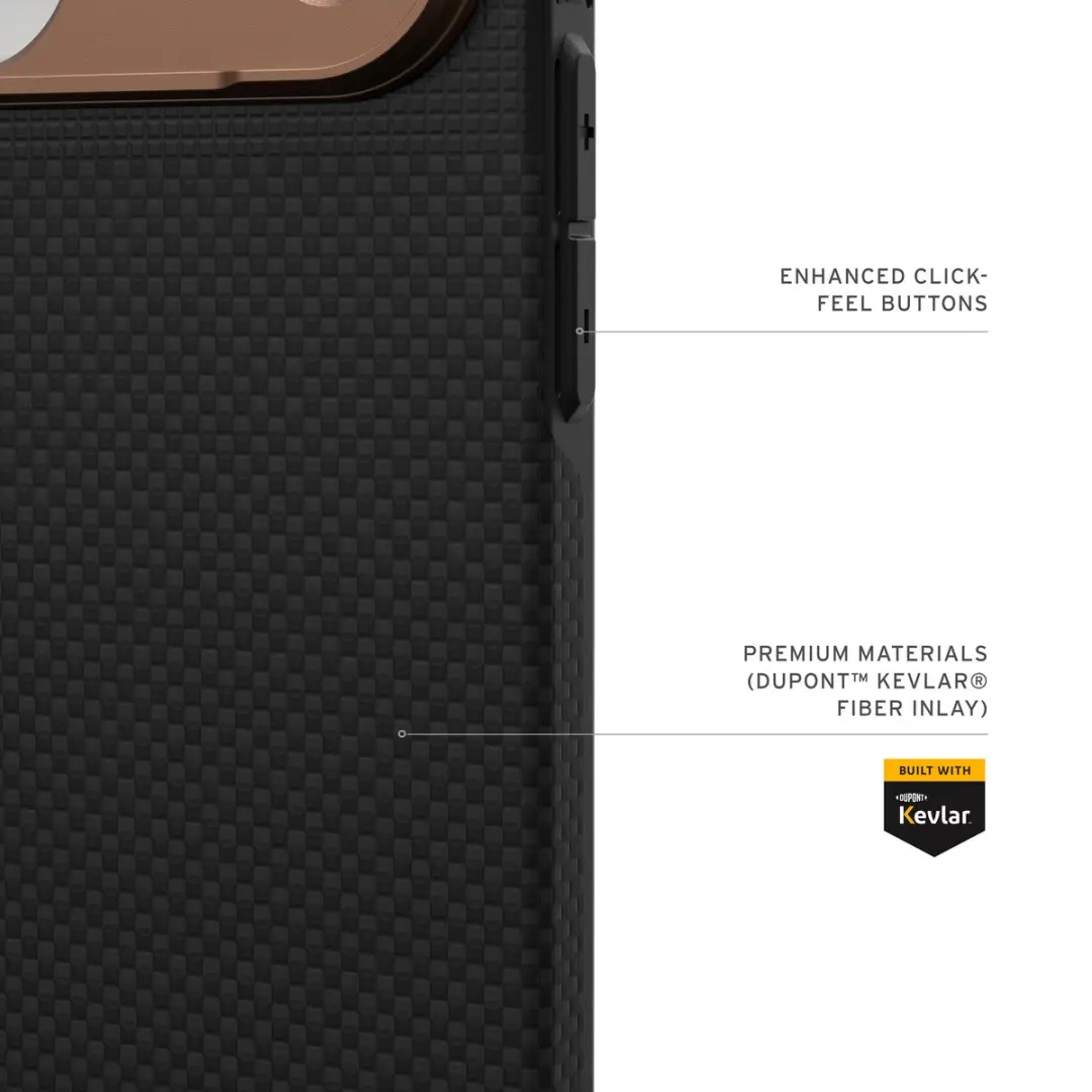 Urban Armor Gear Fibr Armr Backcover iPhone 17 Pro Max - 114554113985 - Zwart - afbeelding 6 van 6