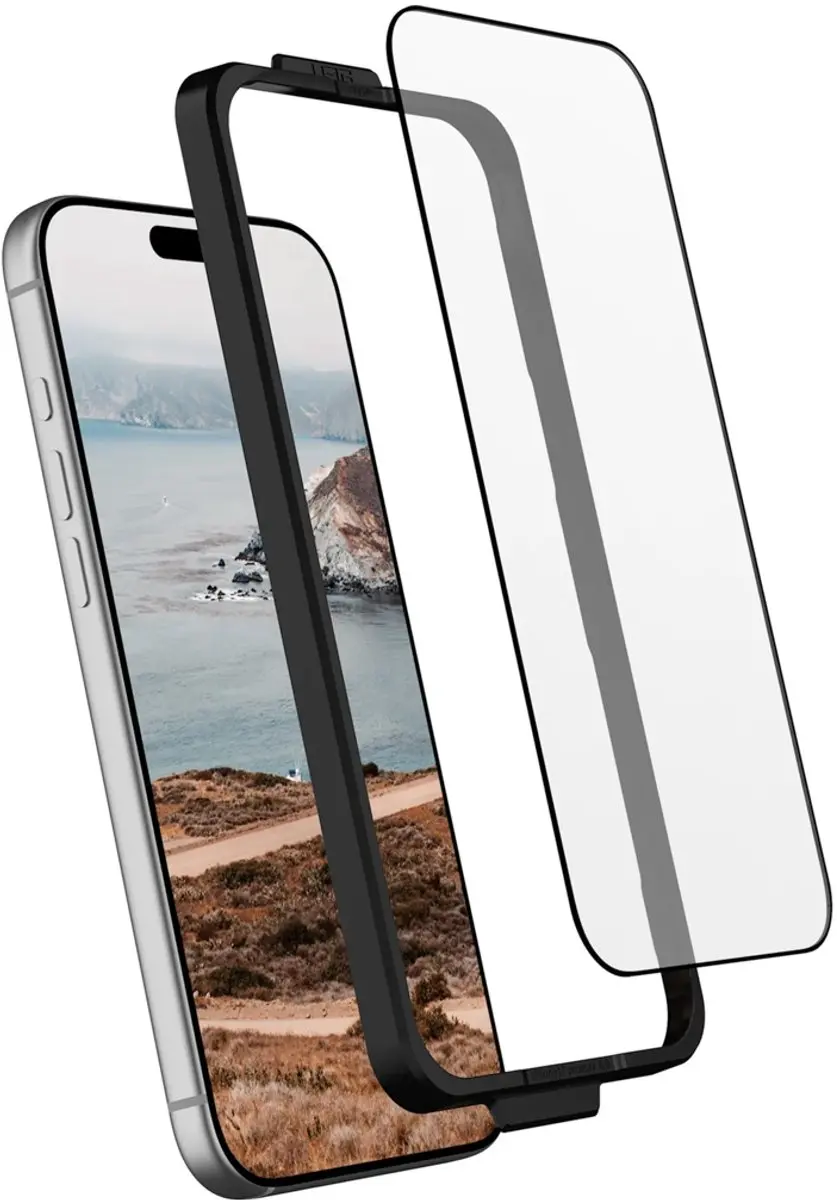 Urban Armor Gear Shield Plus iPhone 17 Pro Max Screenprotector - afbeelding 2 van 6