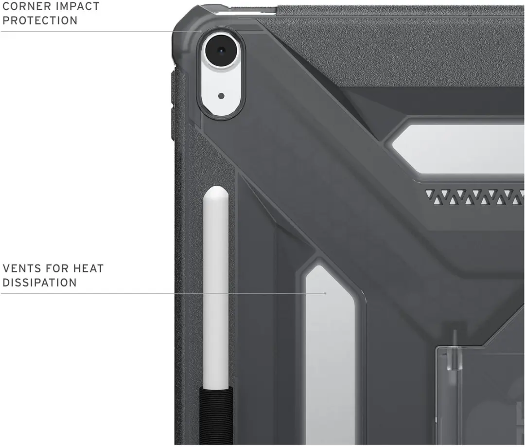 Urban Armor Gear Scout Plus Backcover iPad Air 13 124494113131 - Grijs - afbeelding 4 van 6