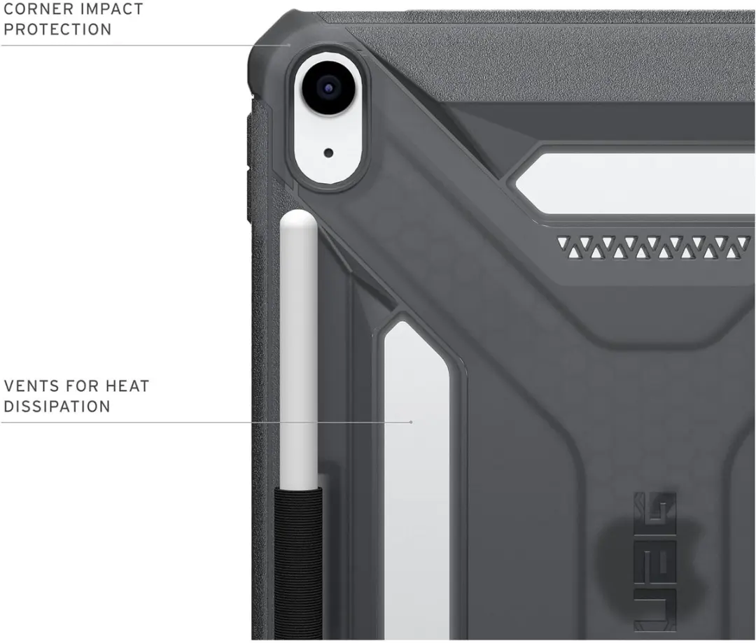 Urban Armor Gear Scout LT Hoes iPad 11/10 2025/2022 - Ash - afbeelding 3 van 6
