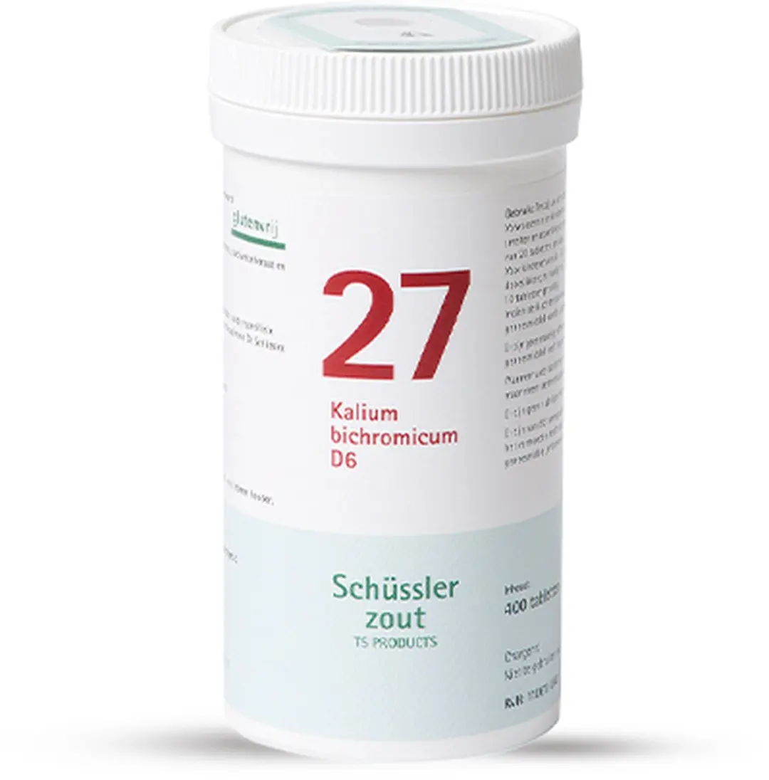 Pfluger Schüssler Zout 27 Kalium Bichromicum D6 - 400 Tabletten