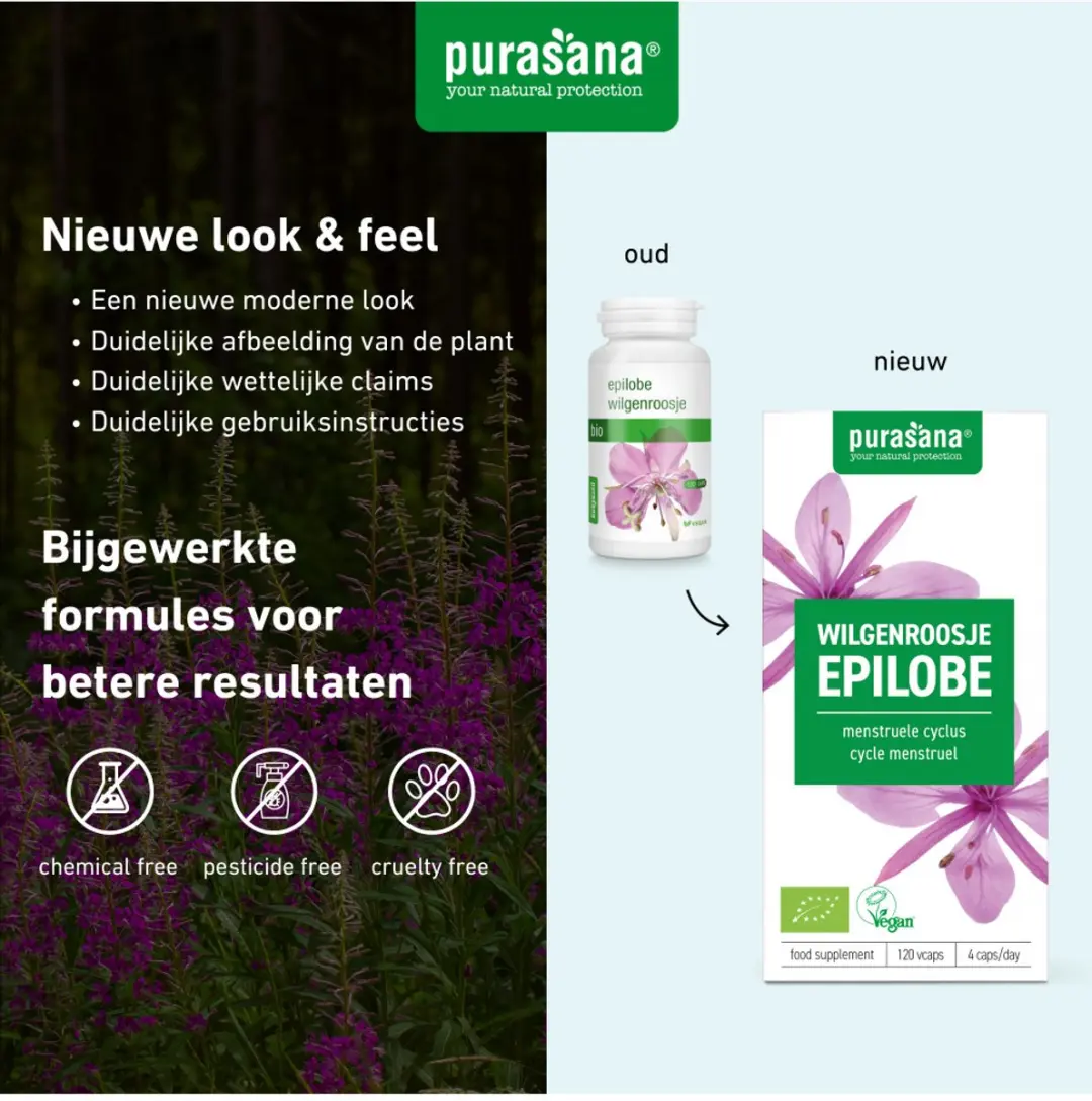 Purasana Wilgenroosje 230mg Capsules - 120 Stuks - afbeelding 2 van 6