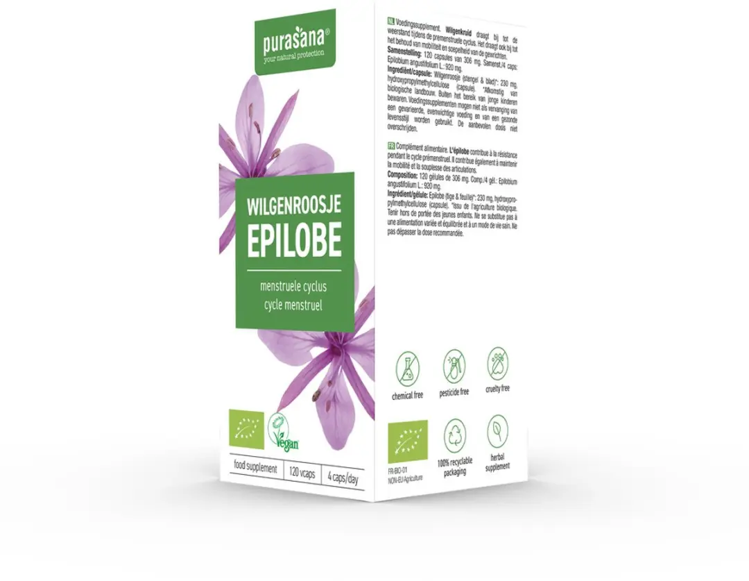 Purasana Wilgenroosje 230mg Capsules - 120 Stuks - afbeelding 5 van 6