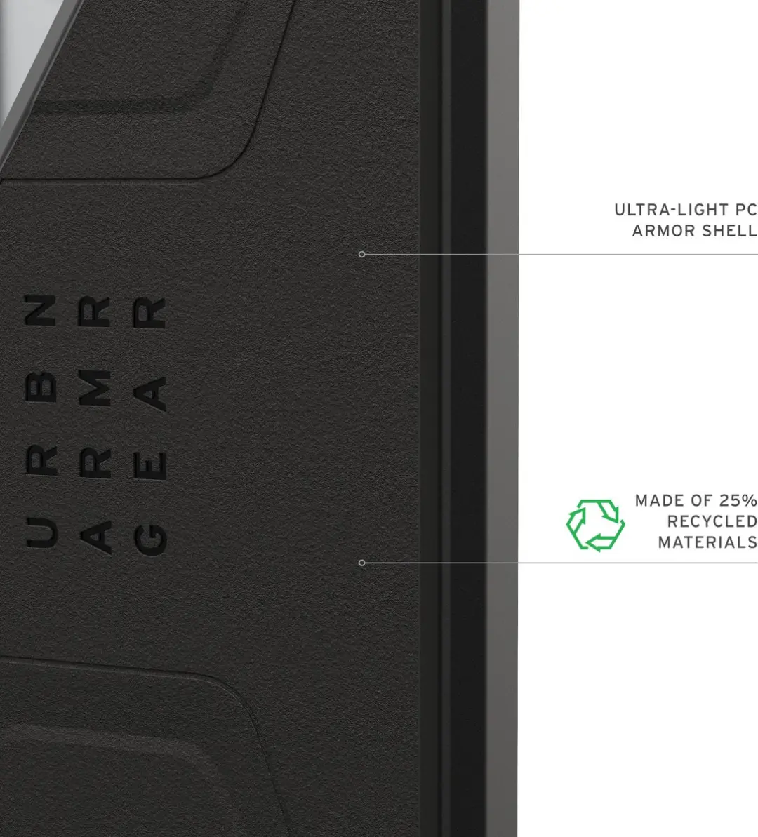 Urban Armor Gear Civilian Backcover S26 Ultra - Zwart - afbeelding 6 van 6