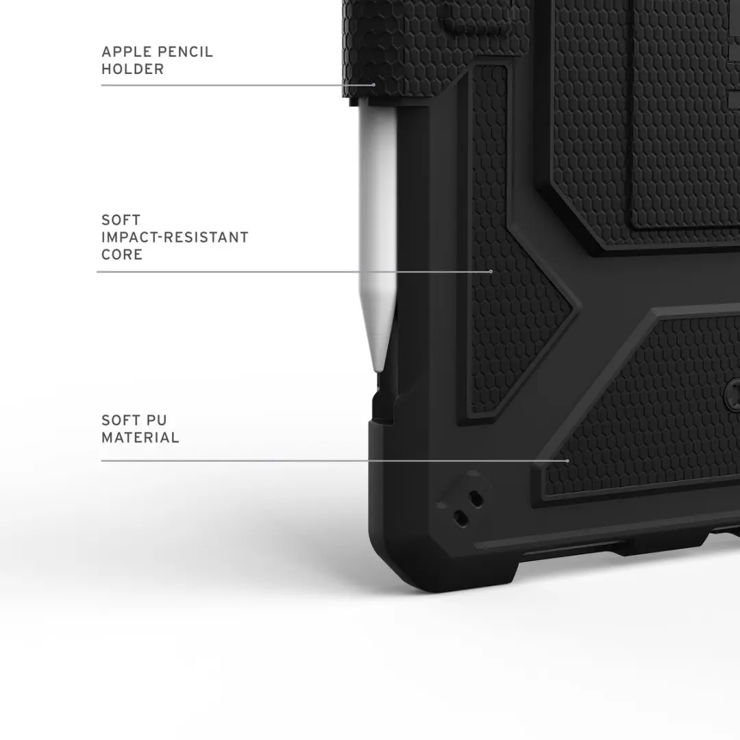 Urban Armor Gear Metropolis Bookcase iPad 11/10 - 11 Inch - Zwart - afbeelding 6 van 6