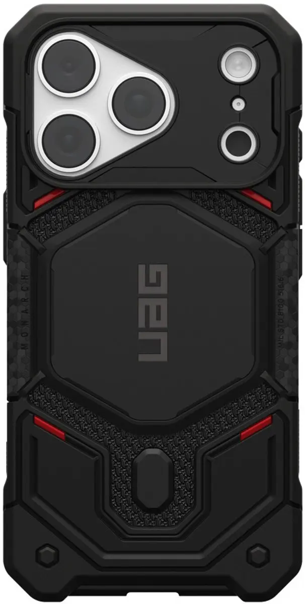 Urban Armor Gear Monarch Pro Backcover 114569113940 - iPhone 18/17 Pro - Kevlar Black - afbeelding 2 van 5