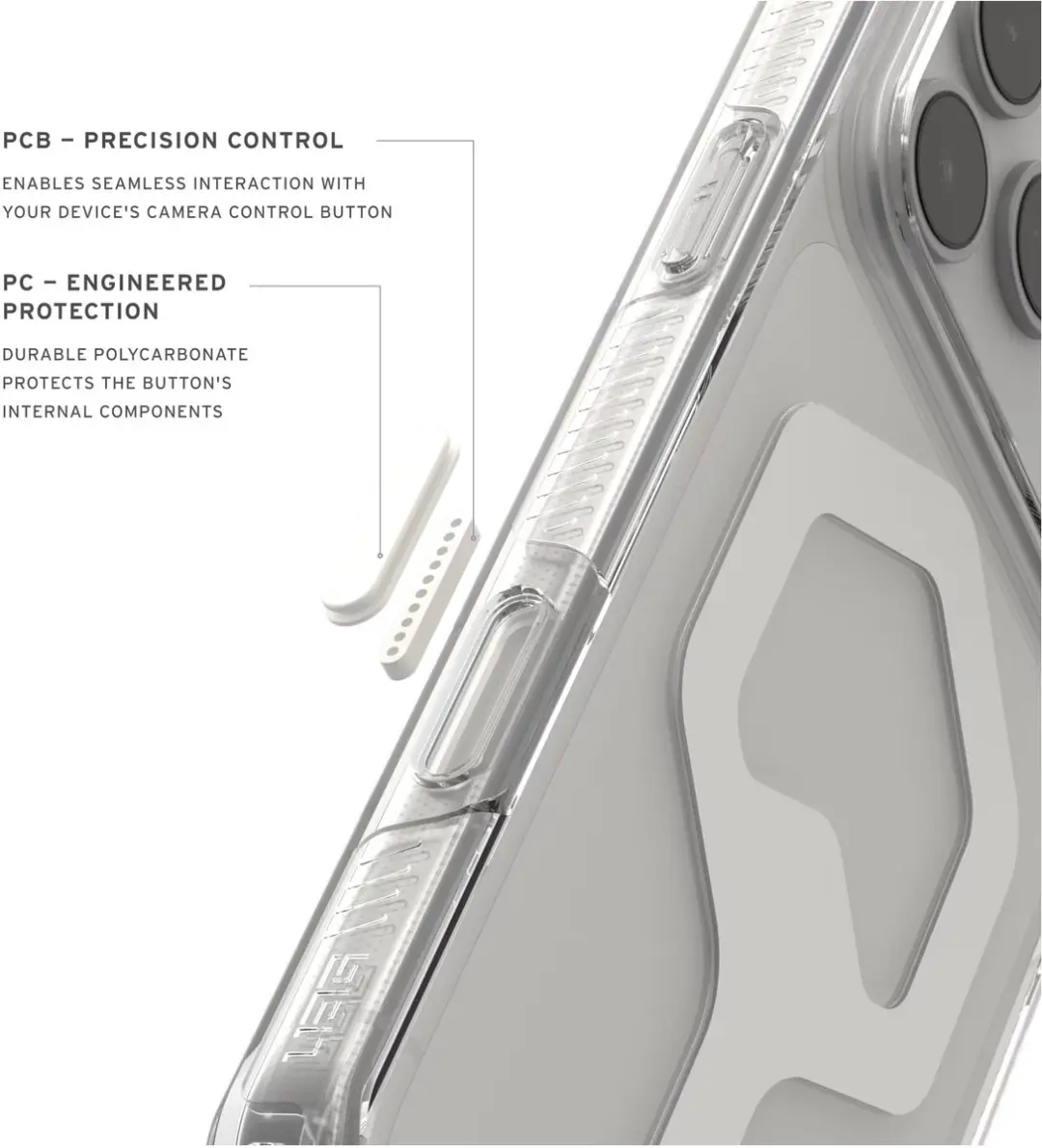 Urban Armor Gear Plyo Backcover iPhone 18/17 Pro Max - Ice - 11459011433B - afbeelding 5 van 6