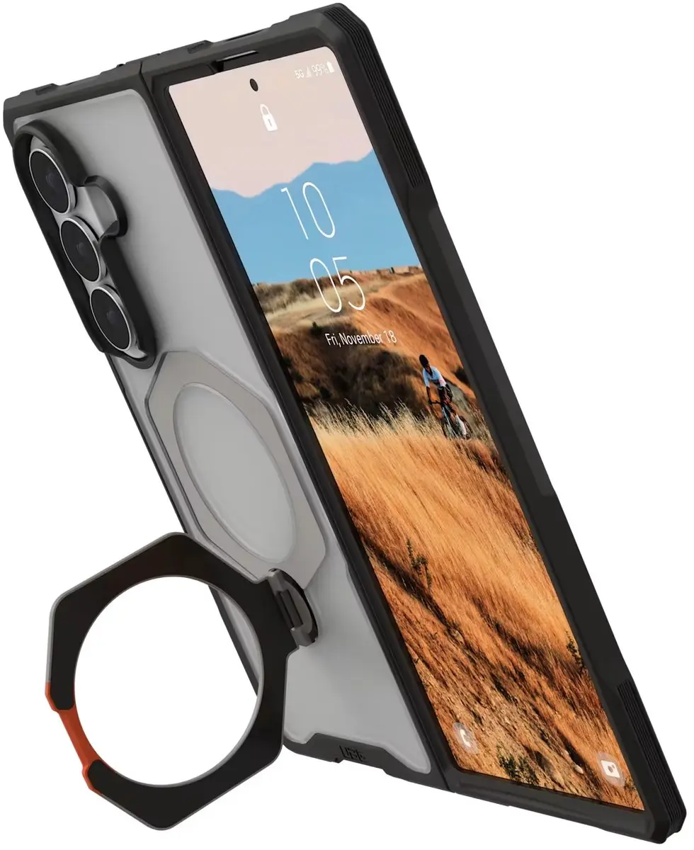 Urban Armor Gear Mouve XTE Backcover - Samsung Galaxy Z Fold8 Ultra - Grijs - afbeelding 5 van 6